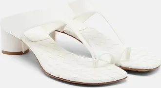 Bottega Veneta Livia Intrecciato leather thong sandals