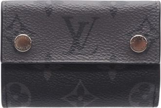 Louis Vuitton Black Gray Monogram Eclipse Wallet (Tri-Fold) (Pre-Owned)