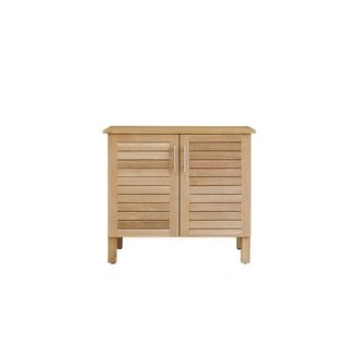 Tikamoon Mueble para lavabo de roble macizo de 85 cm