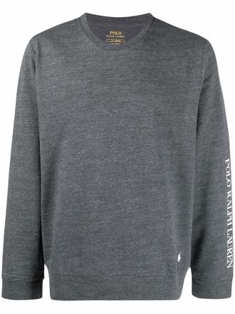 Polo Ralph Lauren Felpa con stampa - Grigio