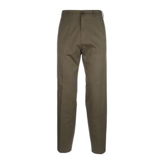 Prada Chinos, male, Green, Size: M Cotton Chino Pants