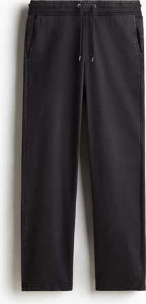 H&M Ausgewaschene Sweatpants in Relaxed Fit - Schwarz