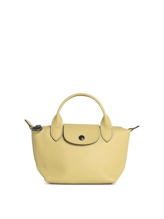 Longchamp Pistachio Leather Bag With Handle