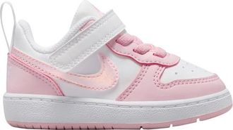 Nike Girls Court Borough Low Recraft - Girls Toddler Basketball Shoes - Pink Foam / White Size 10.0