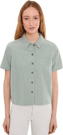 Royal Robbins Desert Pucker Short Sleeve Womens Clothing Sage Leaf : MD, Modal/Polyester
