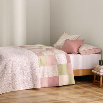 Textura Funda n&oacute;rdica algod&oacute;n 180 hilos patchwork floral rosa. 100% Algod&oacute;n