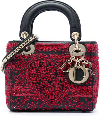 Dior Pre-owned Dior Mini Smooth Calfskin Embroidered Heart Playing Cards Lady Ladies 4OGUEBGWW6KMG6K0