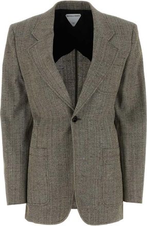 Bottega Veneta Melange Grey Viscose Blend Blazer