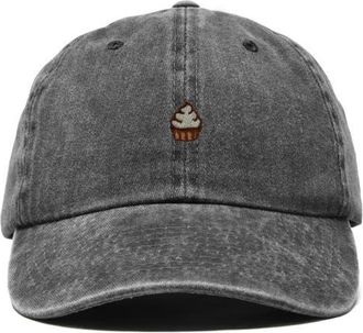 Dalix Cupcake Dad Cap in Washed Black at Nordstrom