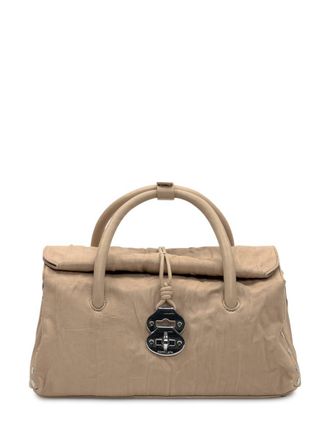 Zanellato Santoni Beige Leather Hand Bag