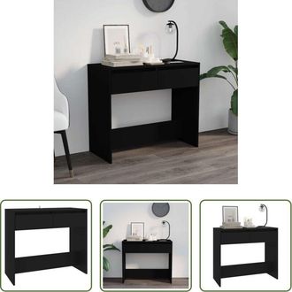 vidaXL Tavolo da ingresso - Tavolo Consolle Nero 89x41x76,5 cm in Acciaio