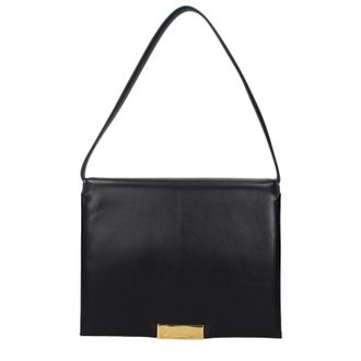 Jil Sander Damens Umh&auml;ngetasche aus Carnet-Leder in Schwarz