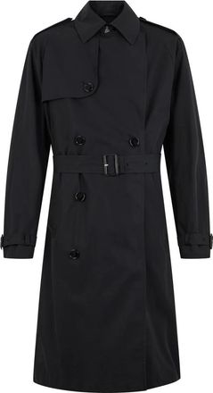 HUGO BOSS Trenchcoat met riem - Heren - Trenchcoats - Zwart - S - Katoen - Jassen