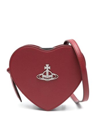 Vivienne Westwood Louise Heart cross body bag - women - Calf Leather - One Size - Red