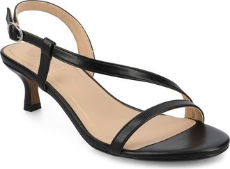 Journee Collection Jemry Kitten Heel Sandal in Black Jemry at Nordstrom Rack, Size 6.5