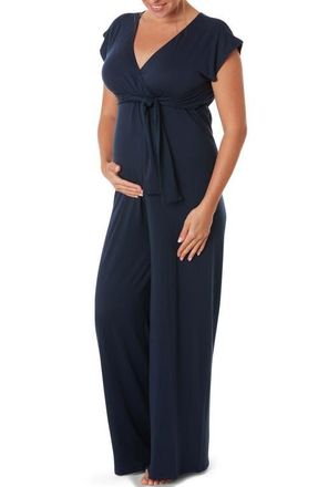 Cache Coeur Origin pregnancy and nursing jumpsuit in Indigo at Nordstrom, Size Xx-Large