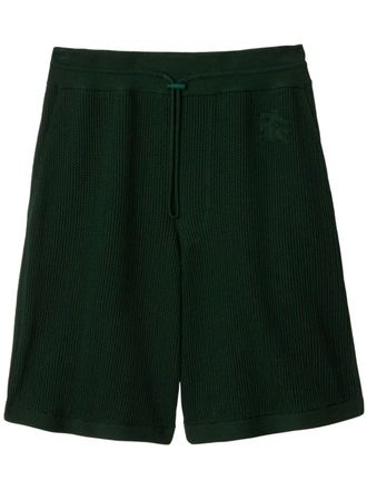 Burberry Bermuda con ricamo - Verde