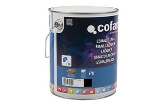 cofan Esmalte Laca Al Agua Negro 4 L Satinado, El Esmalte De Laca Al Agua Est&aacute; Indicado Para La Protecci&oacute;n Y Decoraci&oacute;n De Todo Tipo De Superficies Como Mad