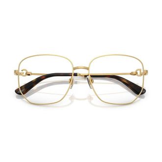 Dolce & Gabbana DG135602 Metal Square-Frame Eyeglasses - Gold
