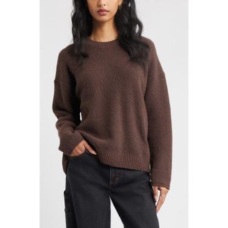BP. Fuzzy Oversize Sweater in Brown Coffee at Nordstrom Rack, Size Medium
