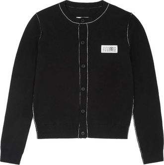 Maison Margiela Button-front Wool Blend Knit Cardigan