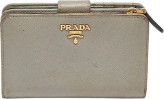 Prada Pre-owned Fabric wallets - Dames - Vintage Accessoires - Grijs - ONE Size - Vintage