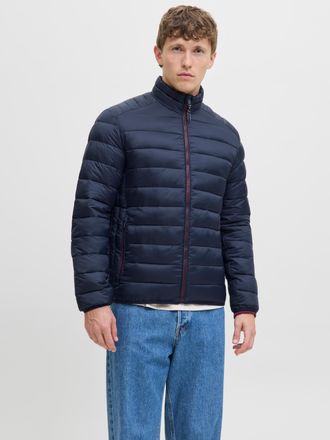 Jack & Jones Steppjacke JACK & JONES JJEBRADLEY LIGHT PUFFER COLLAR NOOS, Herren, Gr. XXL, blau (sky captain), Web, Obermaterial: 100% Nylon, unifarben, regular fi