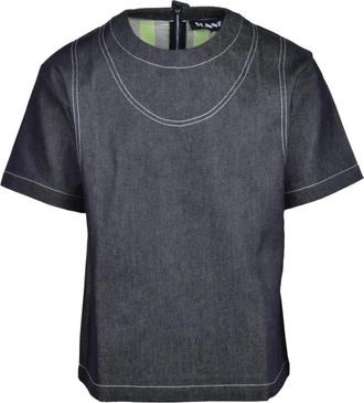 Sunnei Hombre, Camisetas, Azul, Talla: XS