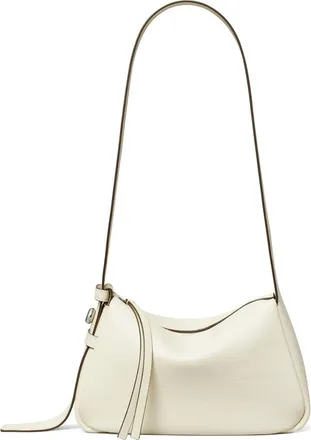 Tory Burch Small Romy Leather Shoulder Bag in Light Cream at Nordstrom