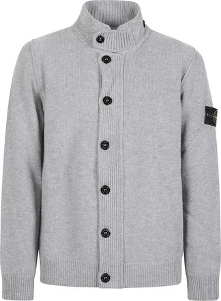 Stone Island RWS Ribbed Knit Virgin Wool-Blend Cardigan