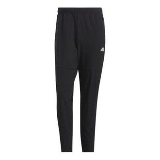 adidas Mens adidas Fi Ent Wvpt Casual Breathable Solid Color Sports Pants/Trousers/Joggers Black HE9908