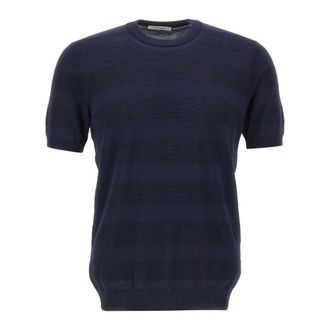 KANGRA Round-neck Knitwear - male - Kangra - Round-neck Knitwear - Blue - M - Knitwear