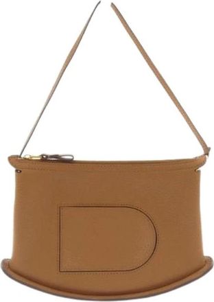 Delvaux Pre-owned Co-Pin Taurillon Soft Grain Leather Bag - Dames - Vintage Schoudertas - Bruin - ONE Size - Leer - Vintage