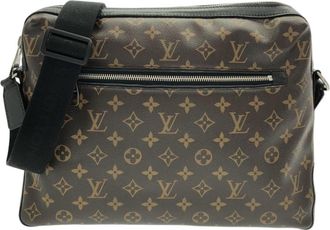 Louis Vuitton Monogram Macassar Marron Coated Canvas Shoulder Bag (Pre-Owned)