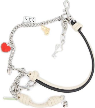 Marc Jacobs The Mini Icon Chain Bag Charm - Dames - Sleutelhangers & Tashangers - Veelkleurig - ONE Size - Leer - Accessoires