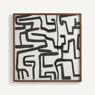 AM.PM Handgeschilderd en geborduurd rijstpapier, BAZIO