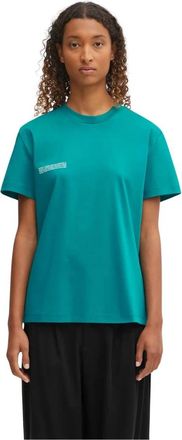 PANGAIA DNA Interlock T-Shirt - Dames - T-shirts - Blauw - S - Katoen - Tops