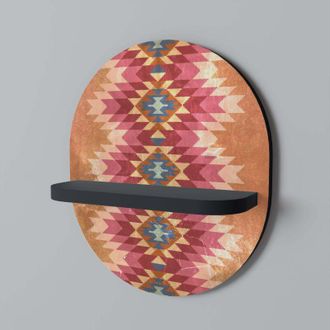 OEM Estante Ovalado Negro Folk Indio