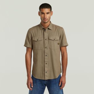 G-Star Marine Slim Overhemd - Bruin - Heren
