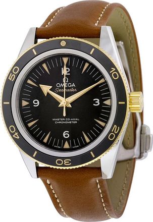 Omega Pre-owned Omega Seamaster 300 Automatic Chronometer Black Dial Mens Watch 233.22.41.21.01.001