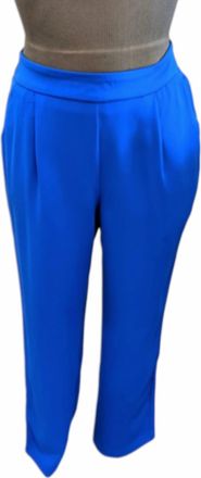Skies Are Blue Clothing Womens Electric Wide Leg Pants In Blueberry
