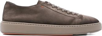 Santoni Schoenen, Heren, Bruin, 43 EU, Moderne Sneakerstijl