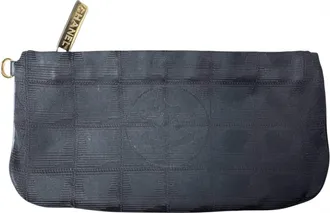 Chanel Black Canvas Pouch (Pre-Owned)