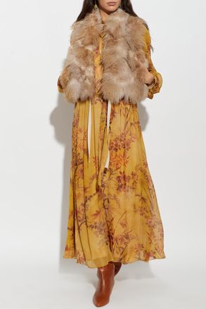 Forte_Forte Forte_forte Faux Fur Vest, Womens, Beige