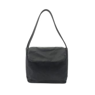 Prada Pre-owned Shoulder Bags, female, Black, Size: ONE SIZE Pre-owned Triangle Logo Nylon Handbag