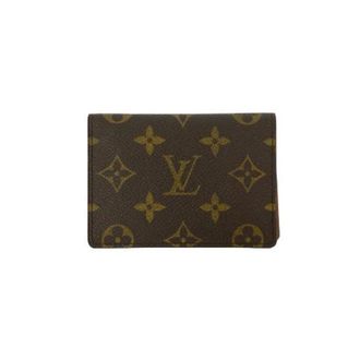 Louis Vuitton Pre-owned Wallets, female, Brown, Size: ONE SIZE Pre-owned Monogram Leather Card Case