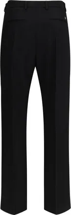 Valentino Mens Black Wool Oves Aries Dress Pants
