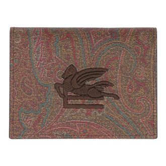 Etro Etro, Wallets & Cardholders, female, Multicolor, Size: ONE SIZE Coated Canvas Wallet