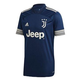 adidas Juve A Jsy Juventus Away Fan Edition V neck Sports Jersey Blue GC9087