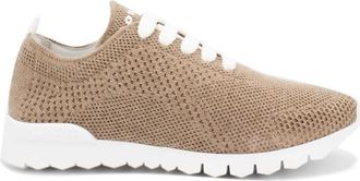 Kiton Grafische Steek Sneakers - Dames - Sneakers - Beige - 40 EU - Schoenen